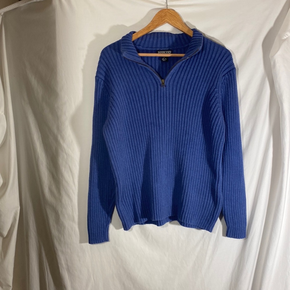Lands End woman’s zip up sweater size L.